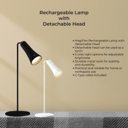 Rechargeable Lamp With Detachable Head